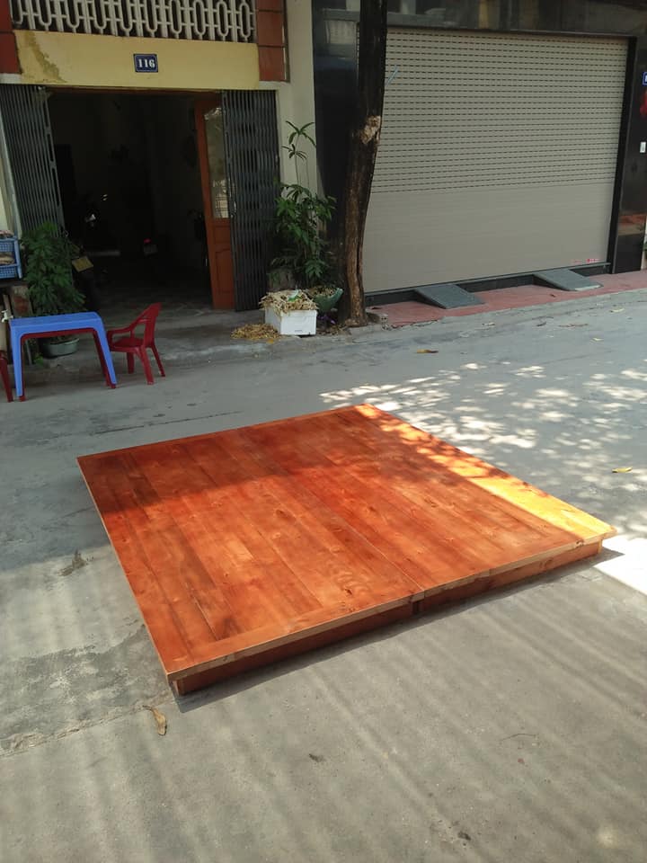 Giuờng Sập Phản Gỗ Quế Hải Phòng ( 1m5* 1m9 )